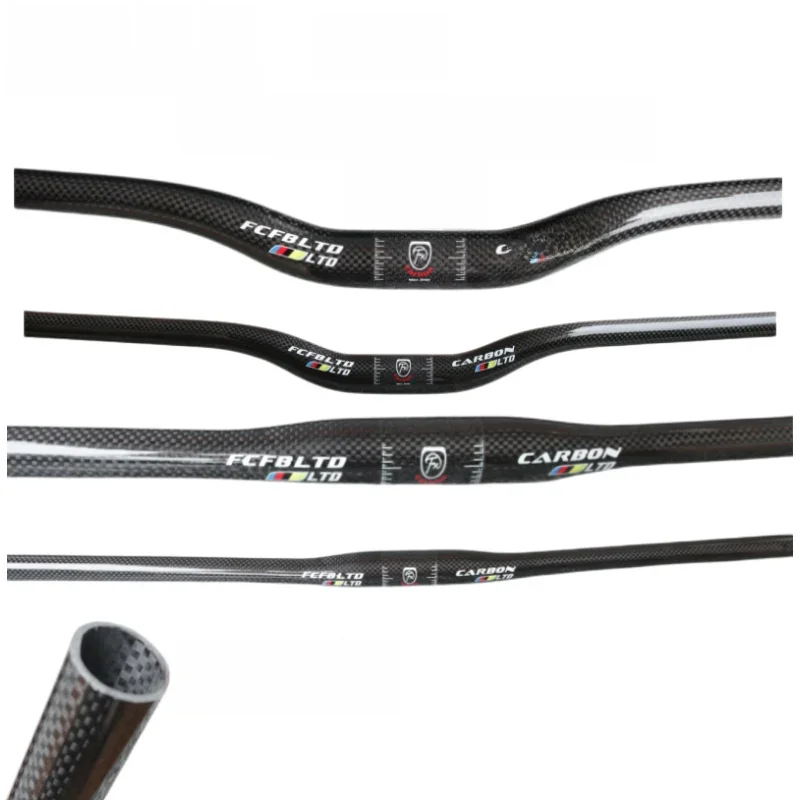 AliExpress FCFB carbon handlebar  MTB Handlebar Flat Or Rise Handlebar 31.8*380-760mm matte bike parts handlebar carbon bicycle bike handlebar