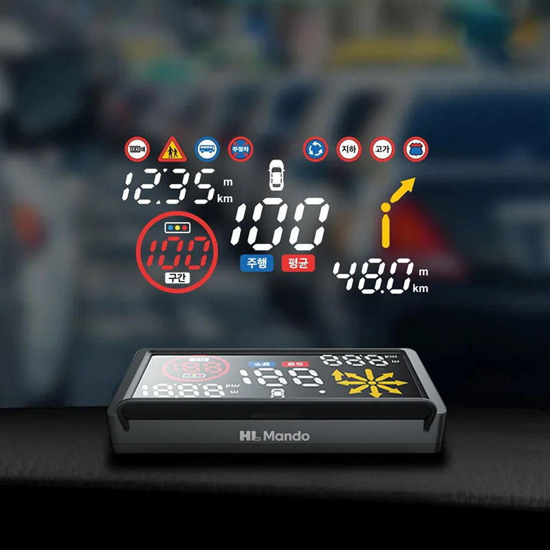 Mando Aria Head-up Display HUD cacao Nage-linked voice recognition navigation