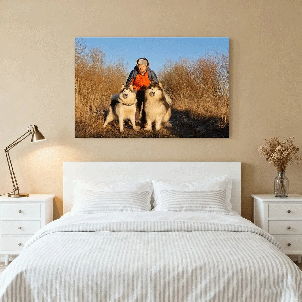 1 Custom Photo Converted Into a Canvas Poster, Personalized Gift for Family and Friends. Poster Printing for Modern Home Decorat