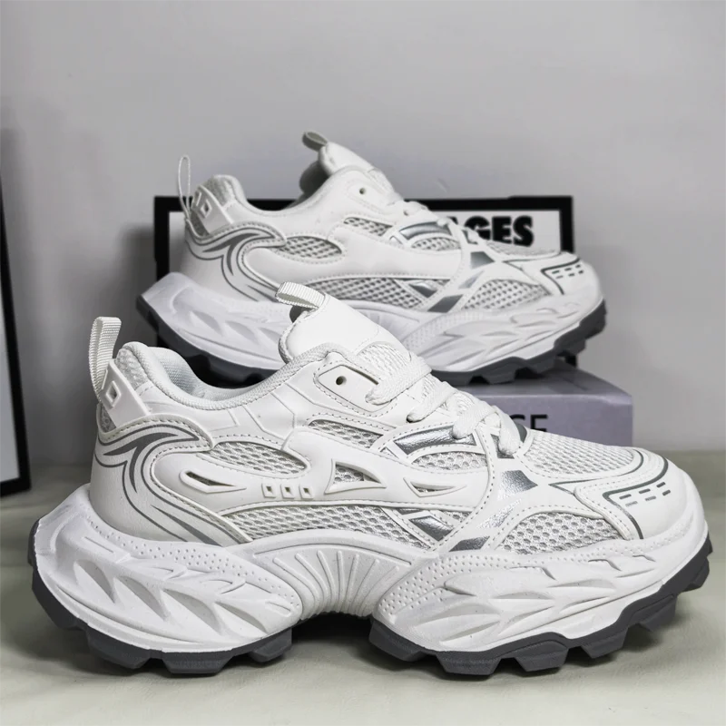 

2026 New Colorful Chunky Sneakers Breathable Mesh Thick Sole Platform Casual Sports Shoes