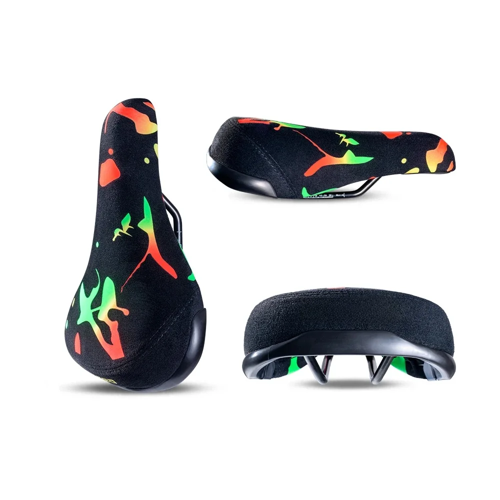 AliExpress Funsea Bicycle Saddle Stunt Wheelie Bike Seat Silicon Printing Rasta Cycling Flannelette With Super Strong 8mm Steel Rail Rasta