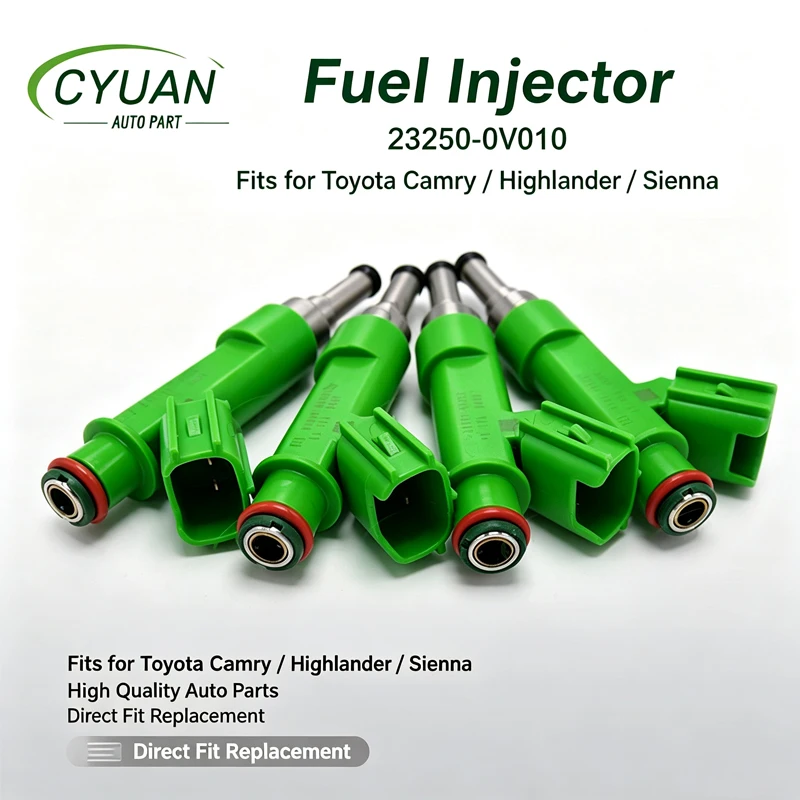 4pcs 23250-0V010 Fuel Injector For 2009-2012 for Toyota Camry Highlander RAV4 Venza Le2 2.5L 2AR-FE 23209-36010