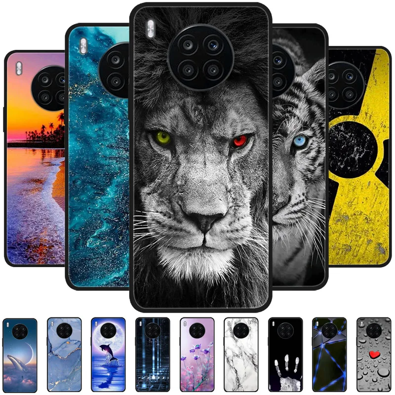 For Honor 50 Lite Case Shockproof Soft TPU Silicone Phone Cover For Huawei Nova8i Honor50 Lite Funda Nova 8i Capa Cute Cartoon