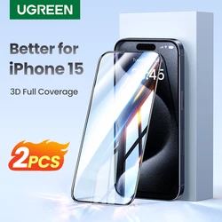 UGREEN-Protecteur d'écran pour iPhone, Film en verre Poly 9D, iPhone 15, 14, 13, 12, 11 Pro Max, 14 Plus, Guatemala