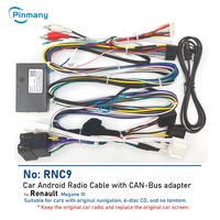 Car Radio Cable RNC9 Power Wire Harness Socket Adapter CAN Bus Decoder for Renault Megane 3 6-disc CD with navigation no tomtom
