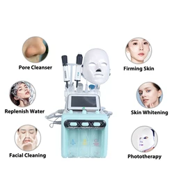 portable 9in1 small bubble hydra oxygen faical H2 O2 rf skin care  for Acne Treatment oxygen faical machine Skin Rejuvenation