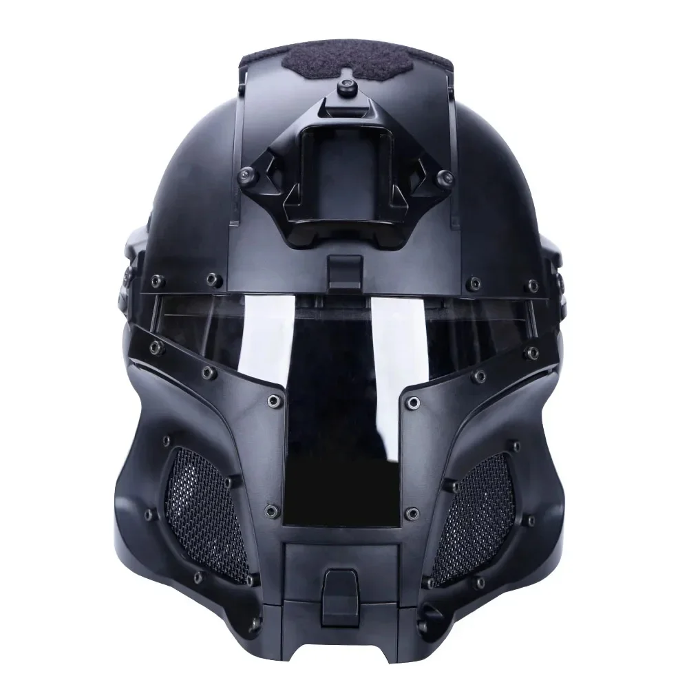 AliExpress KOLINLOV Tactical Full-covered Helmet Medieval Iron Warrior Paintball Protective Airsoft Helmet Adjustable Outdoor Sports Cycling Gear