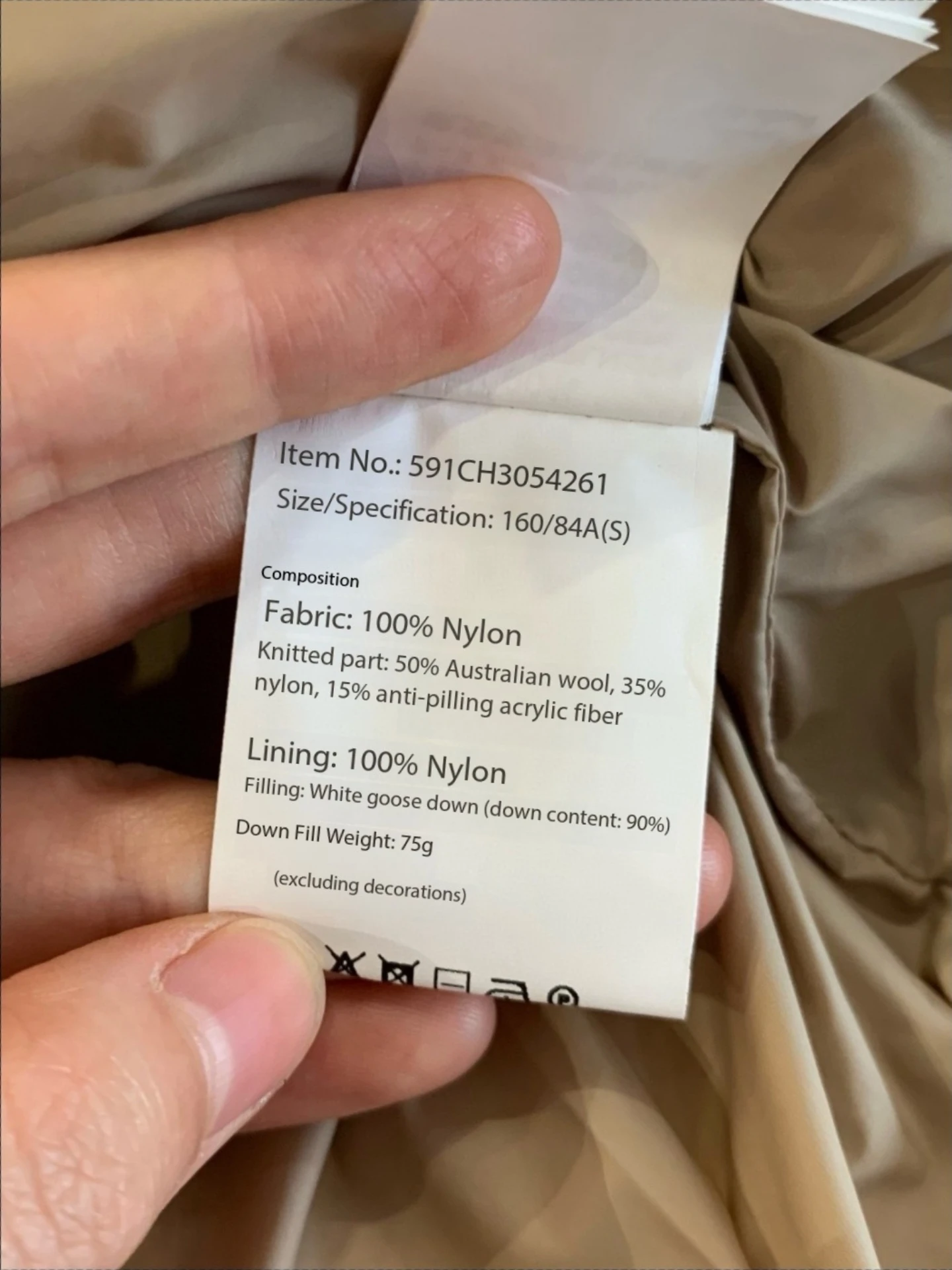 Jaqueta feminina de retalhos de penas de ganso de malha de alta qualidade de cor sólida