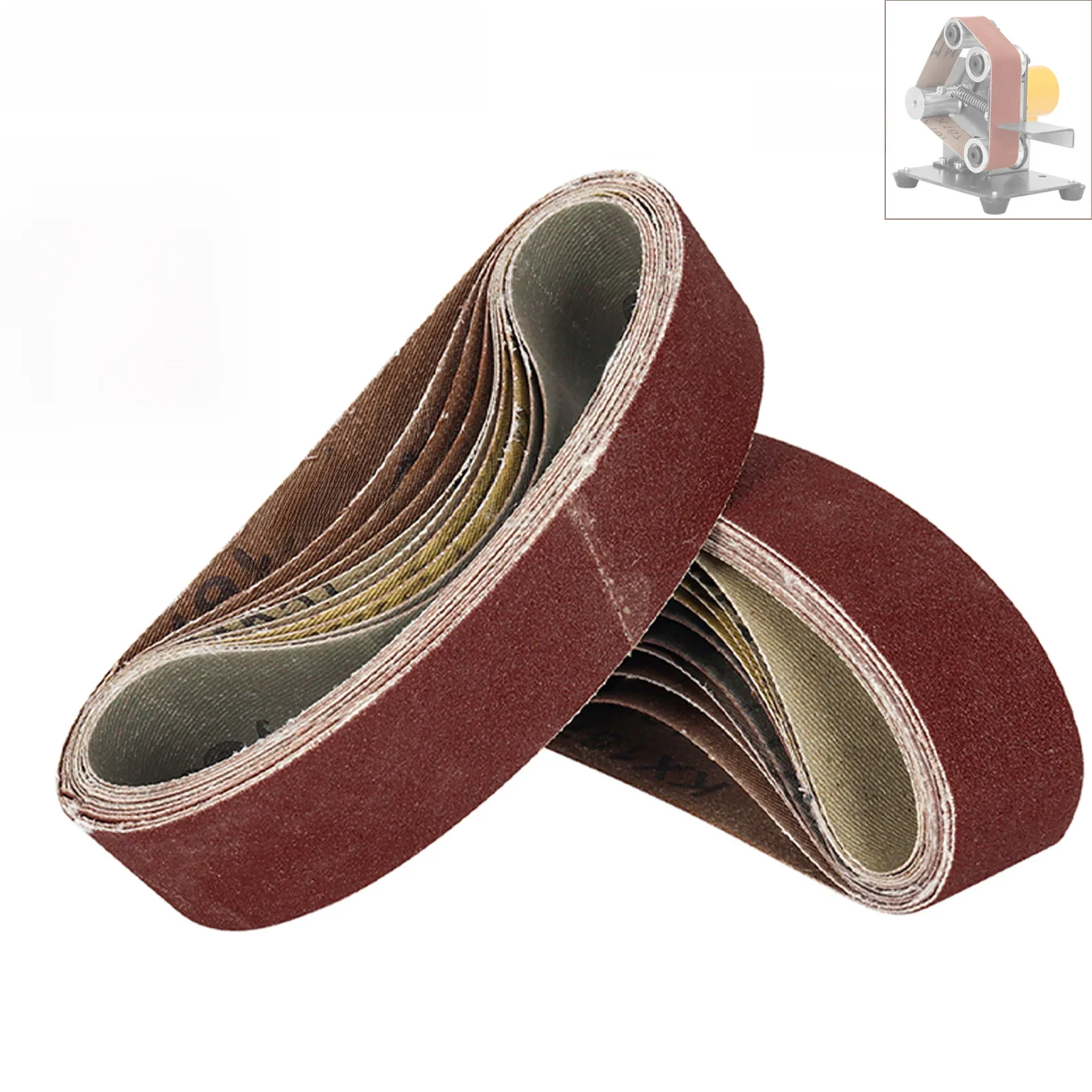 10 sztuk 30x330mm pasy szlifierskie pas Sande Machine specjalne materiały ścierne do maszyny do polerowania metalowe ostrze do obróbki drewna szlifowanie — zdjęcie 2