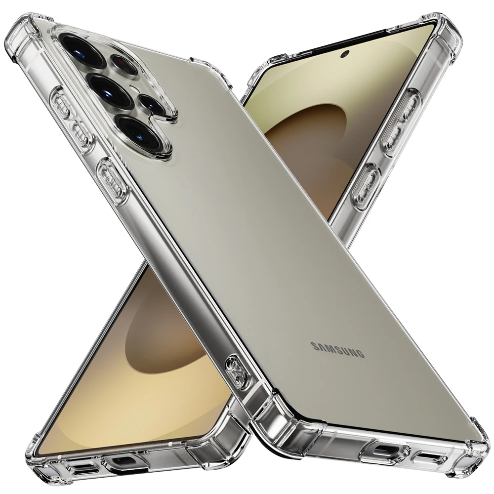(S25 series wearing) electric Galaxy Bumper Enhancer Transparent Cell Phone Case S24 FE S23 S22 S21 Ultra Plus A Series A36 A56 A25 A34 A54 A26 A55