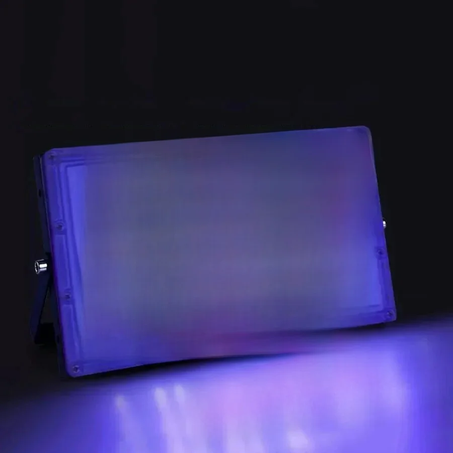 Lampes à polymérisation à lumière noire LED UV 50/100/300W, projecteur d'extérieur, Fluorescent ultraviolet pour discothèque, fête d'halloween