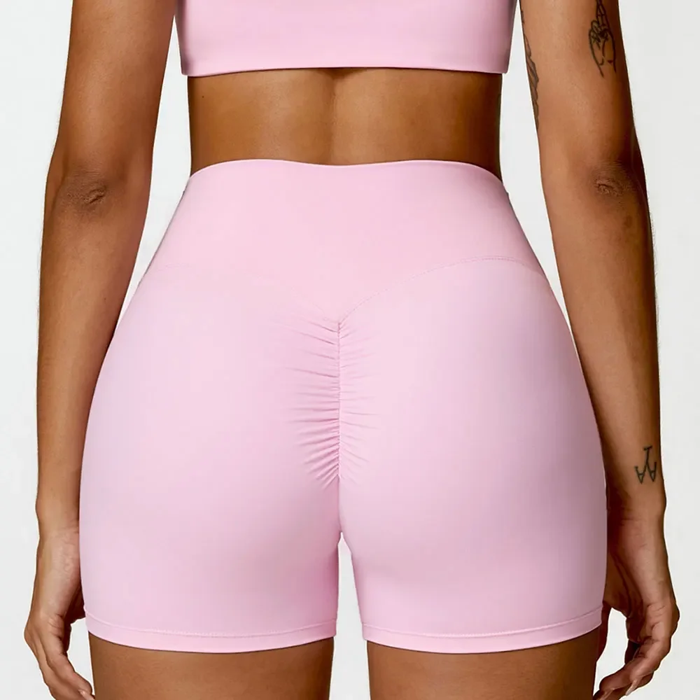 AliExpress Women Sports Short Yoga Legging Shorts Squat Proof High Waist Fitness Tight Shorts Cycling Running Push Up Workout Gym Shorts