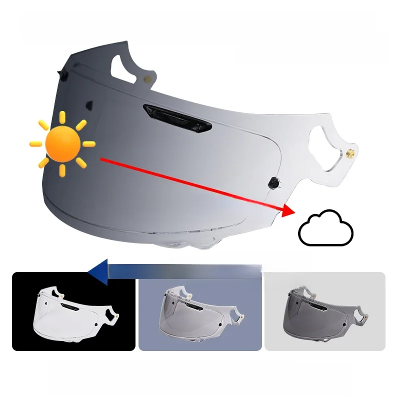 Visière photochromique pour ARAI RX-7X RX7X CORSAIR-X RC RX-7V RX7V PAPIDE-NEO XD VAS-V ASTRO-GX QUANTUM-X SIGNET-X CHASER-X QUANTIC