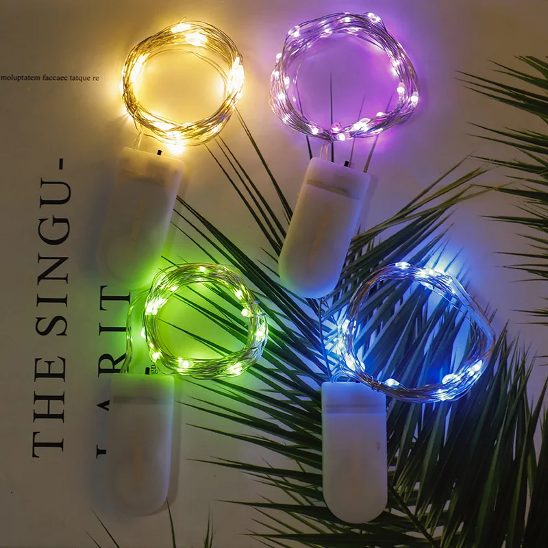 Waterproof LED String Lights, Copper Wire, Battery Operated, DIY, Wedding Party, Christmas Decoration