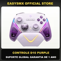 EasySMX D10 Gamepd inalámbrico TMR Sticks controlador de base de carga Compatible con PC/Switch/teléfono/Steam/TV, disparadores de modo dual