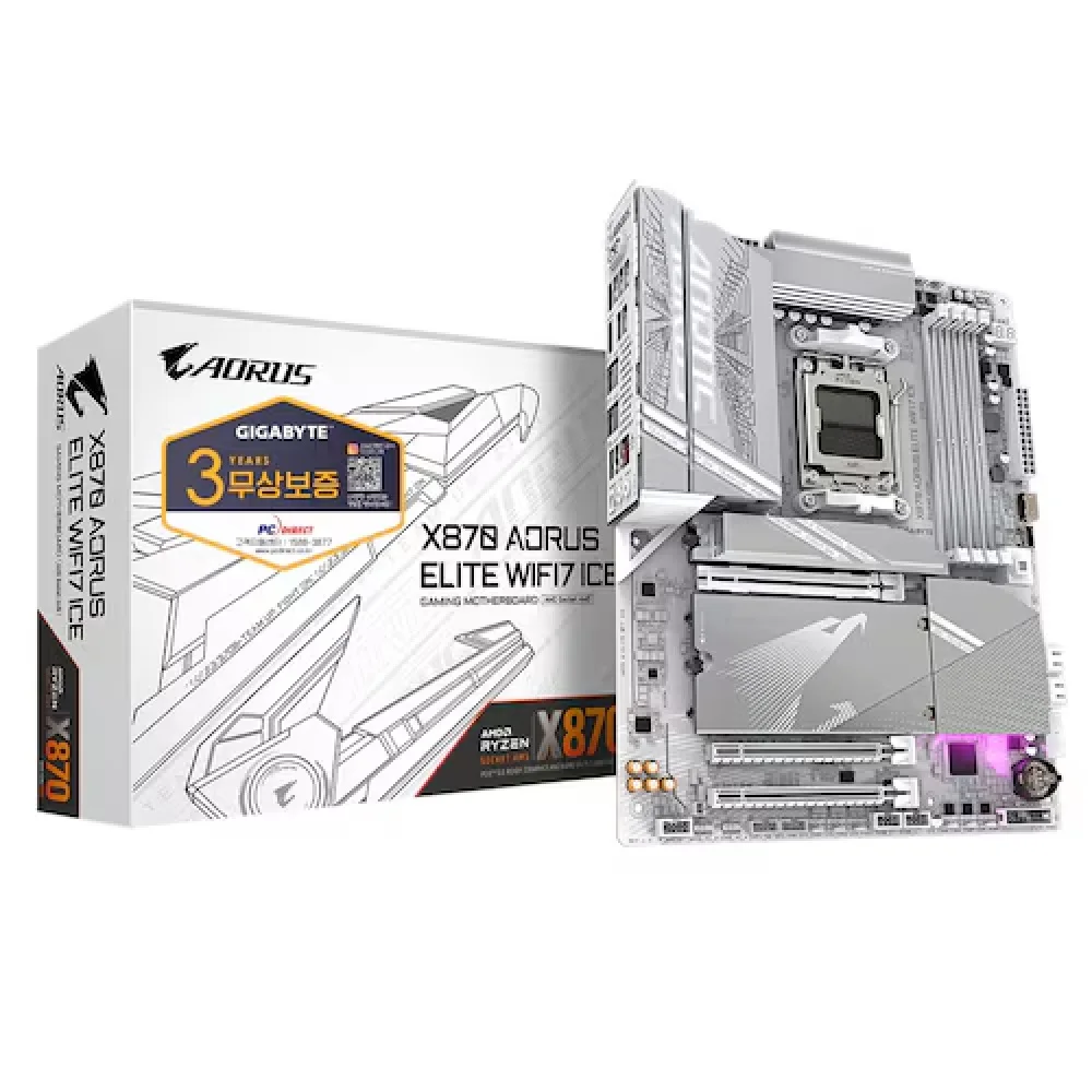 GIGABYTE GIGABYTE X870 AORUS ELITE WIFI7 ICE C Direct Main board Domestic distribution genuine