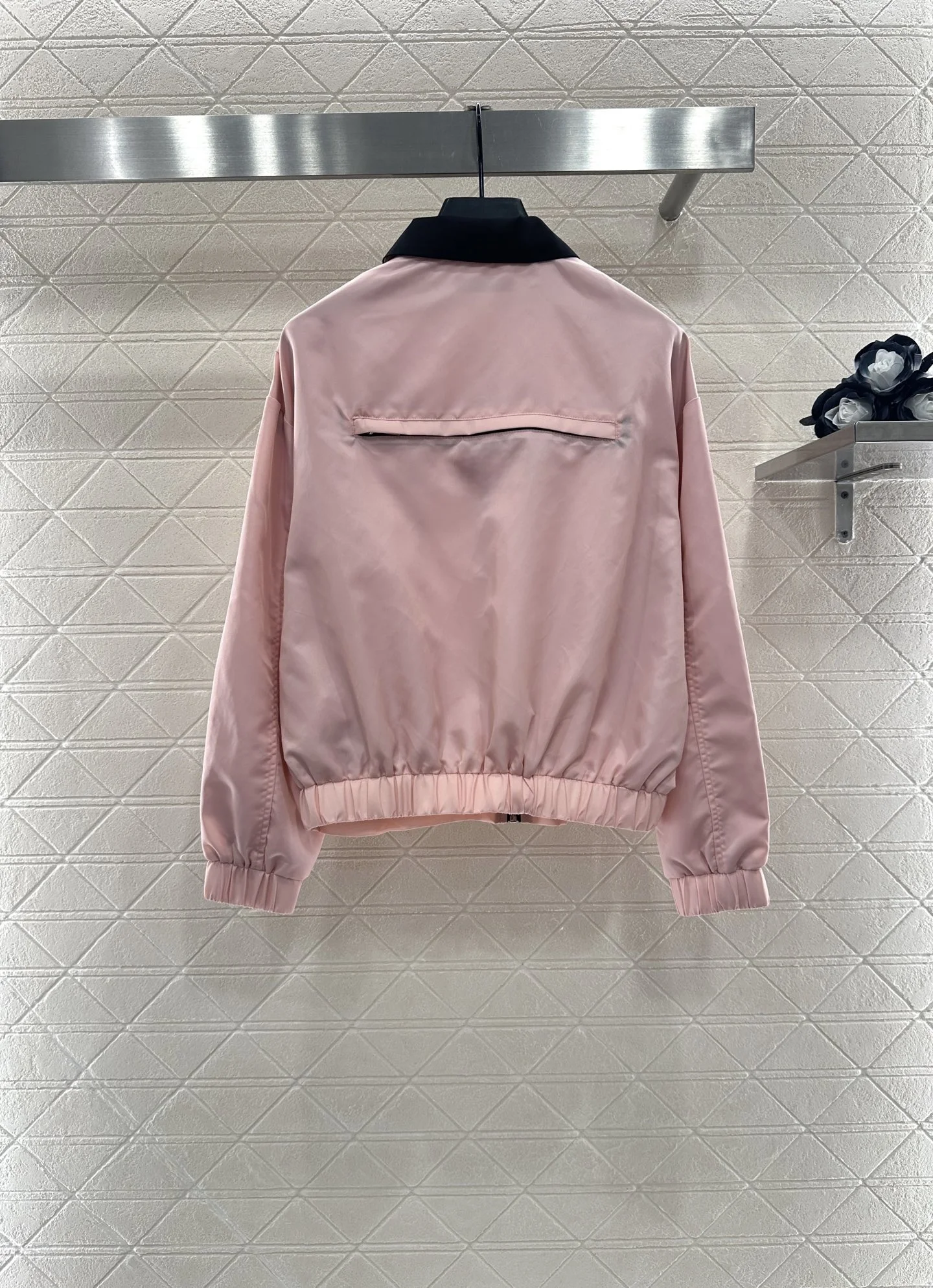 

2025 Color Block Windbreaker Jacket Shiny Nylon Stand Collar Zip Up Coat Women's Outdoor Sporty Streetwear