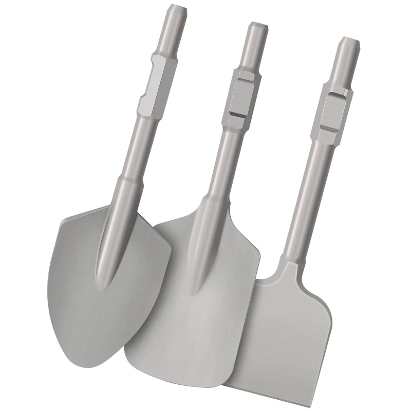 Hex Shank Clay Scraping Shovel Scoop Breaker Bit Cinzel para Demolição Jack Hammers Ferramentas de Concreto Arenito Alvenaria