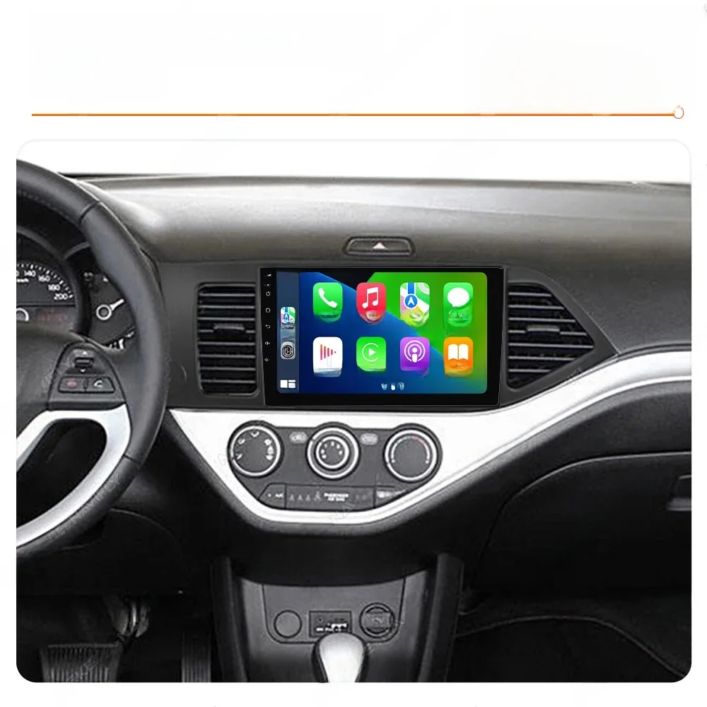 2DIN Android 14 Auto Multimedia Speler Voor KIA PICANTO Ochtend 2011-2016 Radio Alle-in-een Carplay Android Auto GPS WIFI Head Unit - afbeelding 2