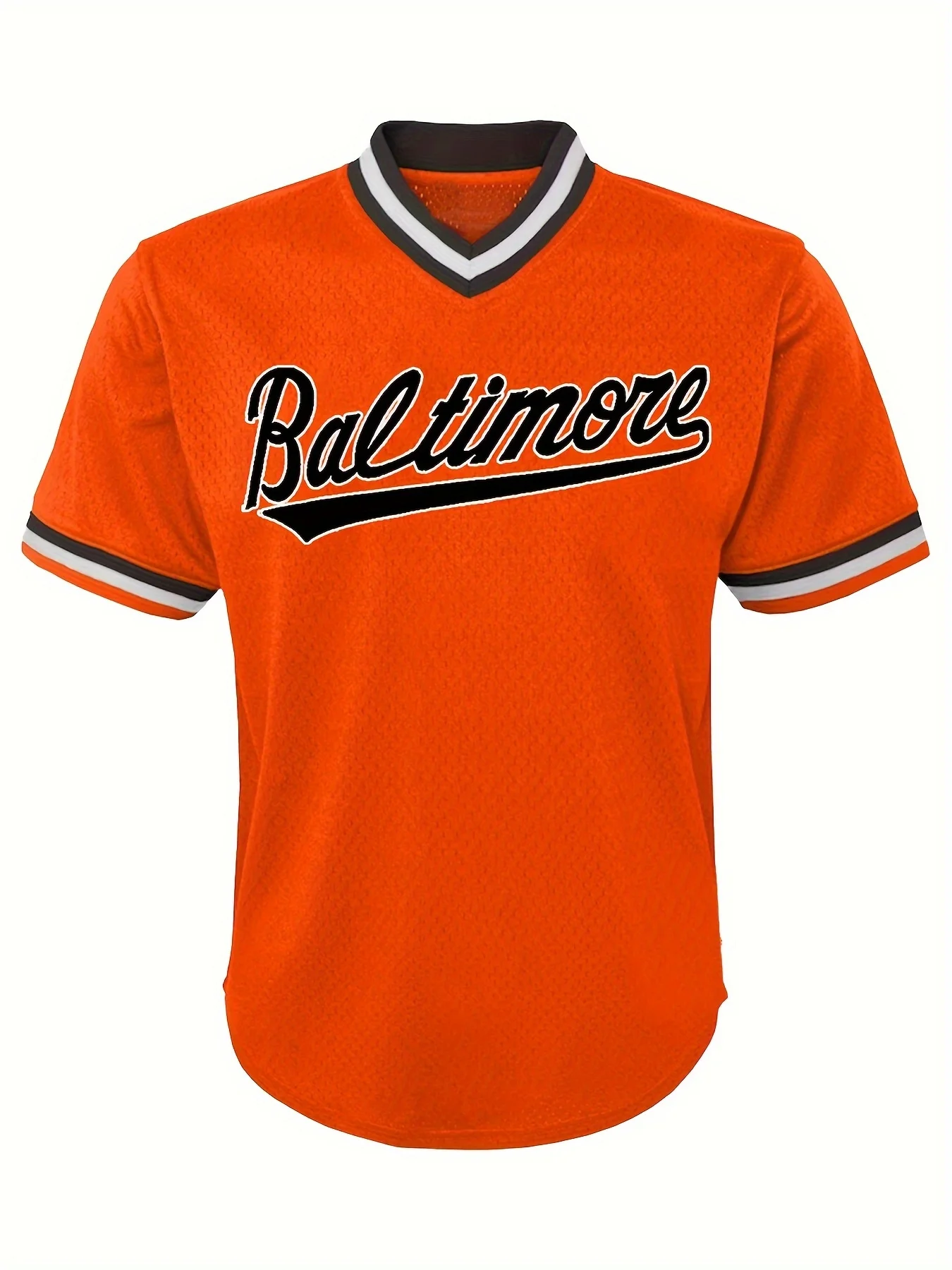 

Мужская спортивная футболка с коротким рукавом и V-образным вырезом