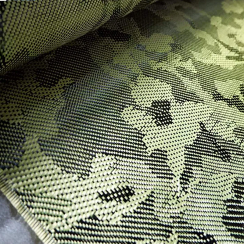 Kafu KFAC240M Color Camouflage Pattern 3K 240g Car and Motorcycle Decoration DIY Jacquard Carbon Fiber & Kevlar Mixed Fabric