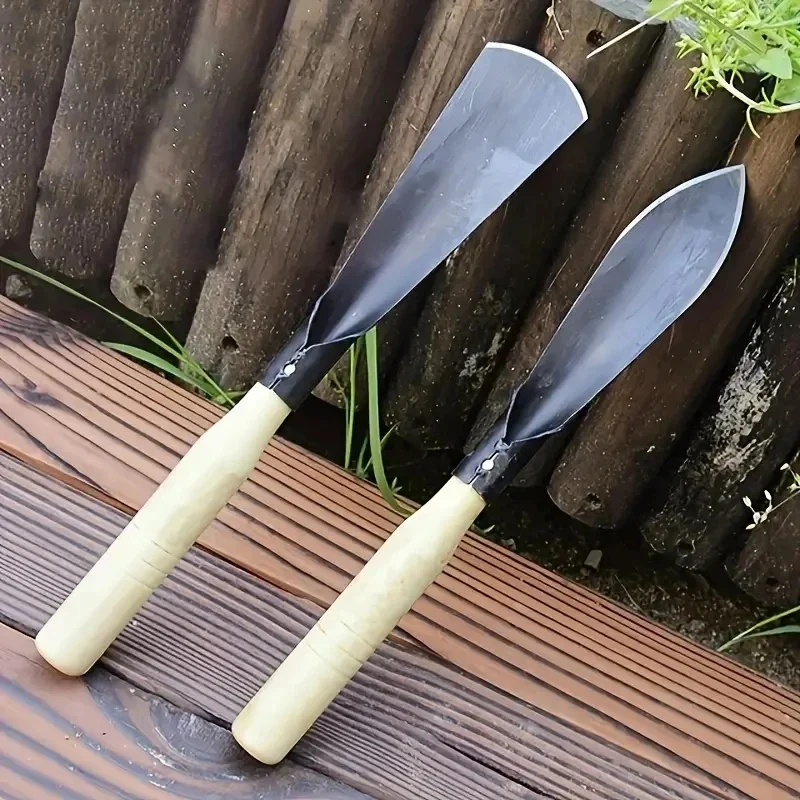 2pcs Metal Garden Trowels - Hand Shovels for Digging, Transplanting, Planting, and Weeding Tools