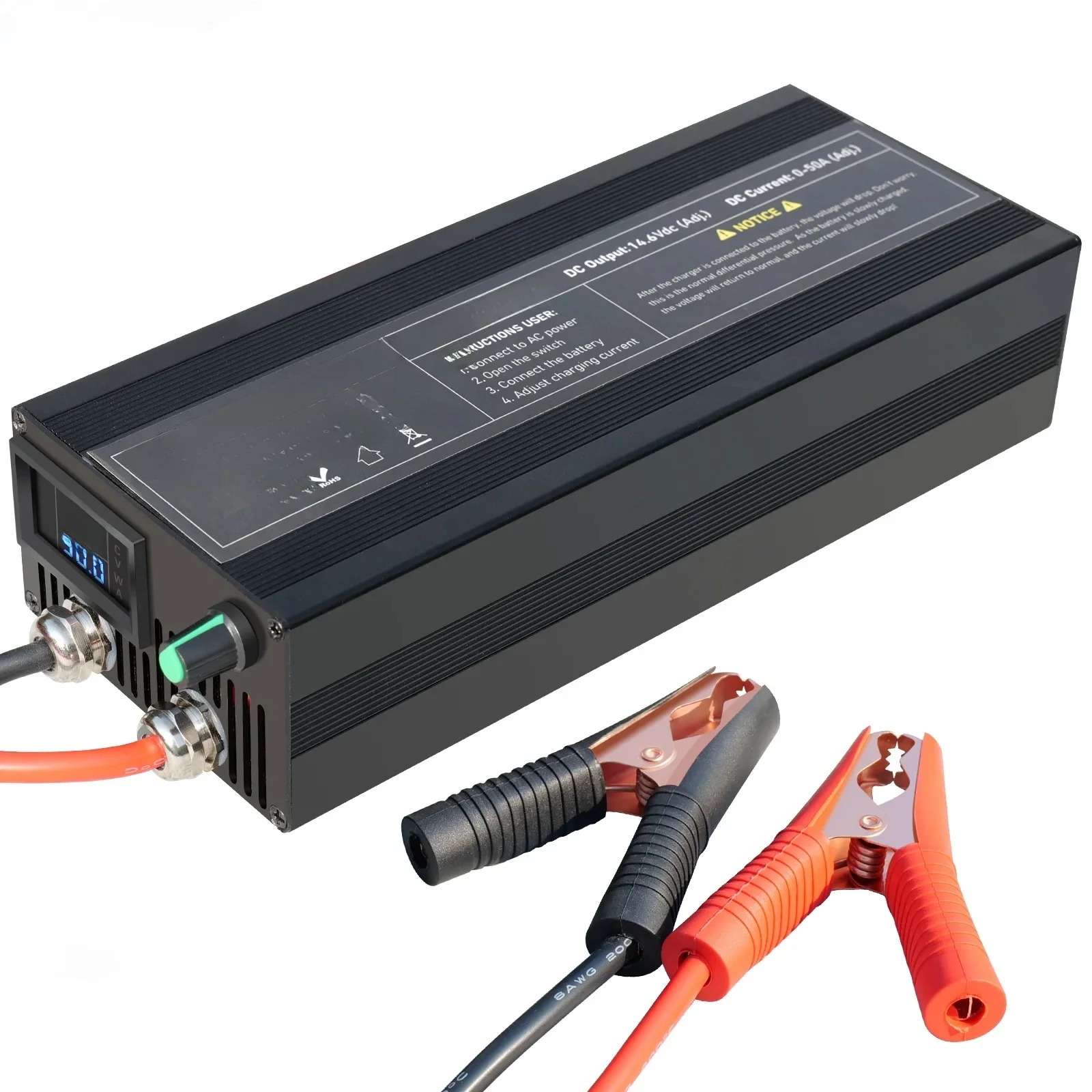 14,6 V 36/50A Lifepo4 Ladegerät Lithium-Batterie Ladegerät Für Lifepo4 RV Batterie Solar Batterie Outdoor Power Aufladen