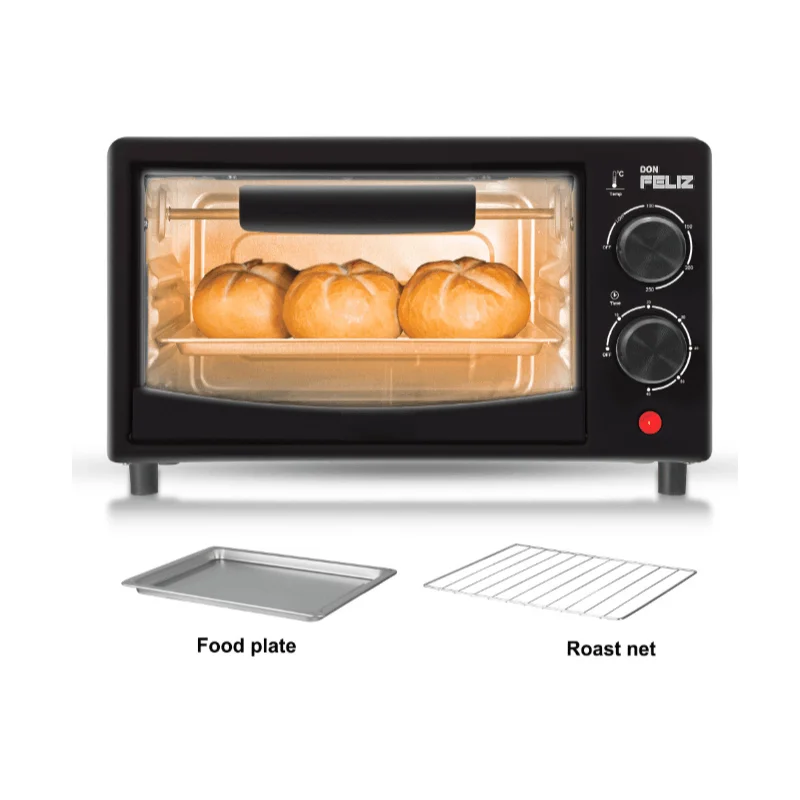 Mini Horno Eléctrico12L, Multifuncional para Repostería, Tostadas, Pasteles y Pizzas, 32x18x20cm, Don Feliz — oferta en AliExpress