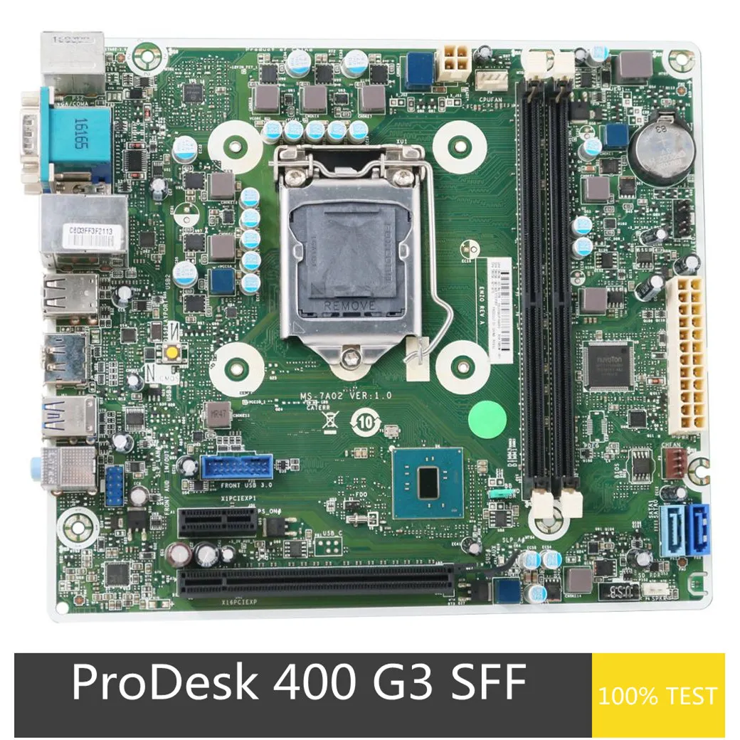 Placa-mãe original para desktop HP ProDesk 400 G3 SFF MS-7A02