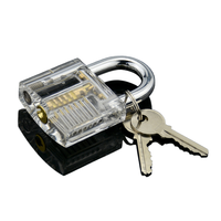 Locksmith Transparent Locks Opener Visible Cutaway Mini Practice View Padlock Hasps Training Skill For Furniture Hardware Tool