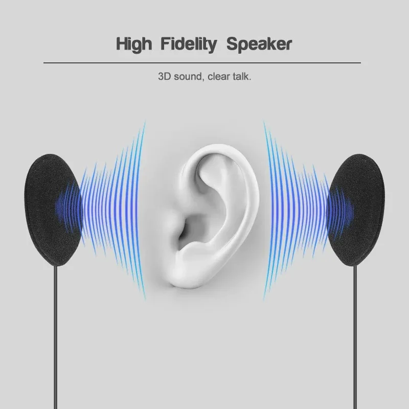 EJEAS V4 Plus/V7 wtyczka typu C BT kask motocyklowy domofon mikrofon głośnik zestaw słuchawkowy z klipsem montażowym dwustronna podstawa taśmy