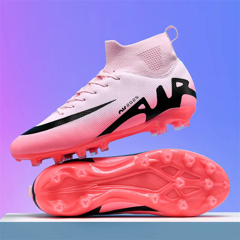 Professional Football Boots, Men's Soccer Shoes, Teenage Outdoor Field Cleats, Artificial Grass Training Football Boots 2025 New