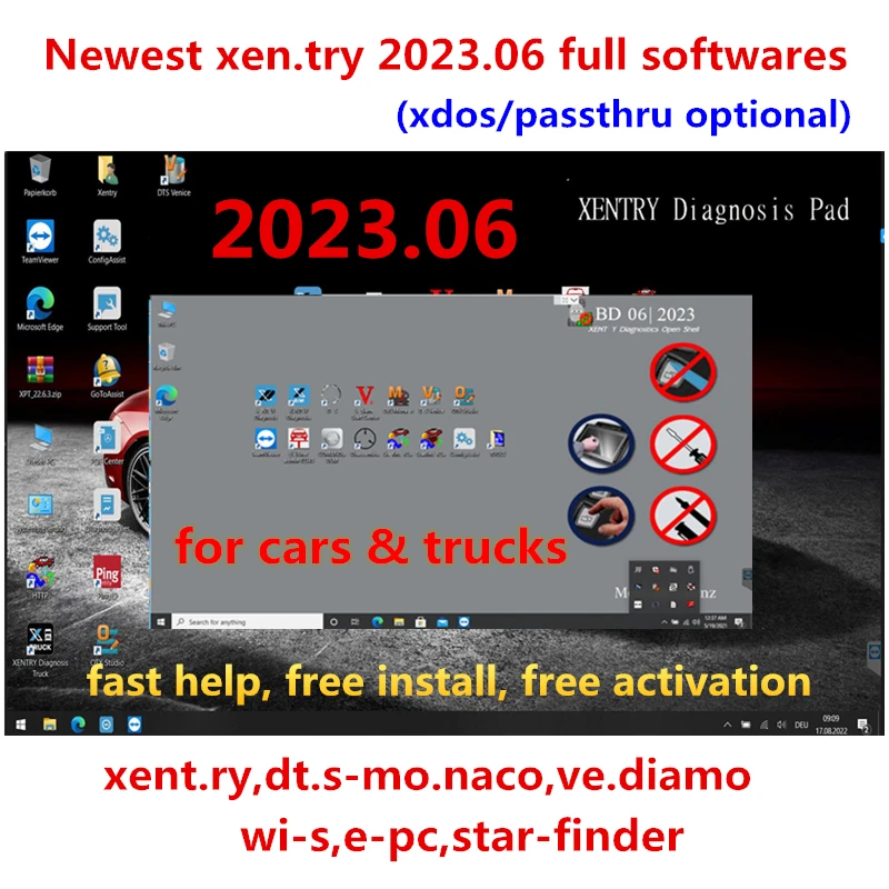 For Panasonic Toughbook CF19 CF-19 I5 8GB Ram + 512GB SSD with newest 2023.06 xentry full software for MB Star C4/C5/C6 openport