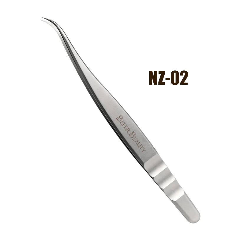 Antistatische Pinzette, Wimpernverlängerung, professionelle hochpräzise Volumenpinzette, Pinzette aus Edelstahl, rutschfestes Make-up-Werkzeug – Detail 13