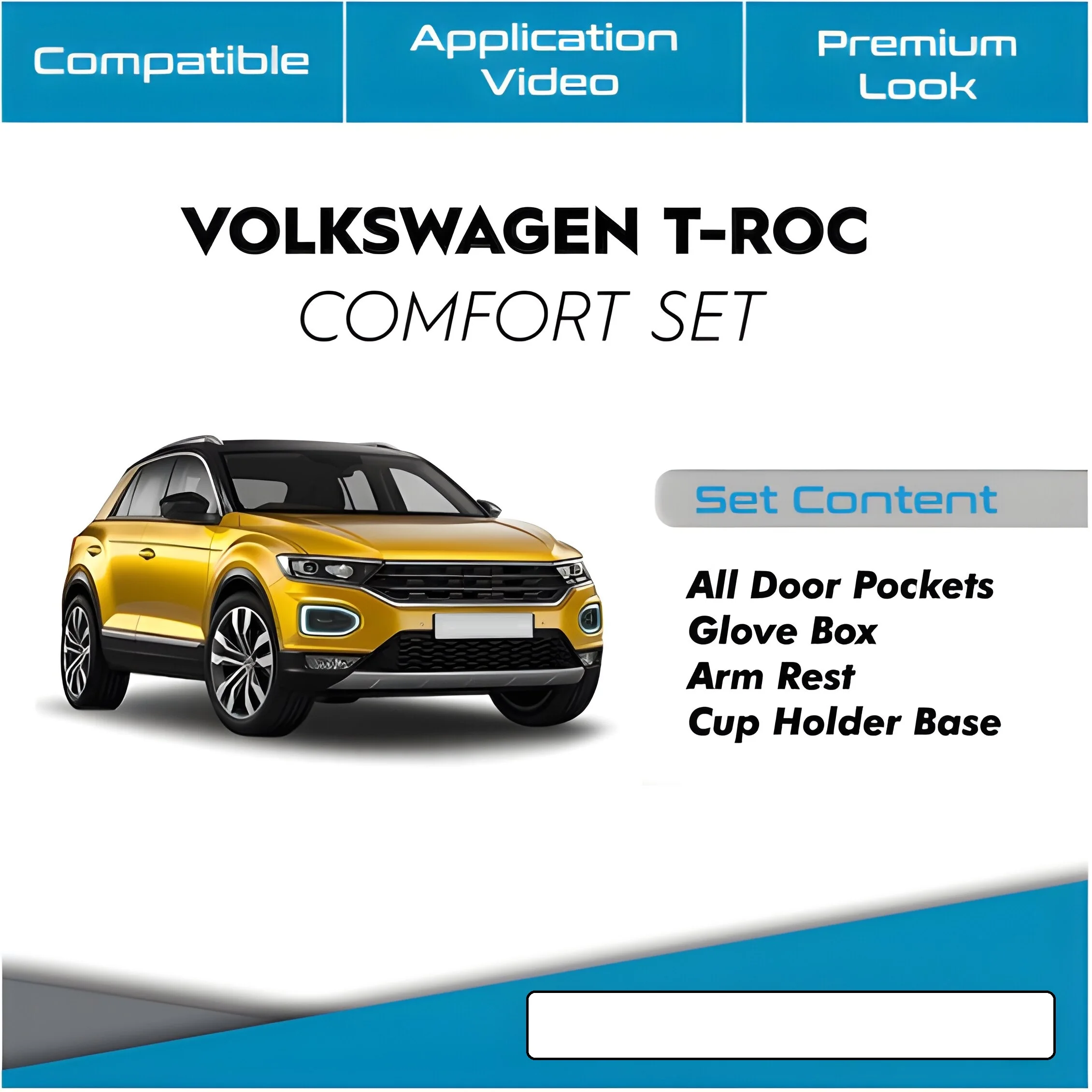 For VOLKSWAGEN T-ROC Comfort Set-- Soundproofing  Acoustic Insulated Car Vibration Isolation Foam Noise Muffler