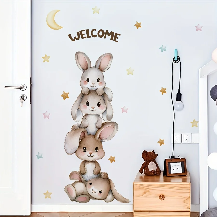 1Pc Super Cute Gray Rabbit 