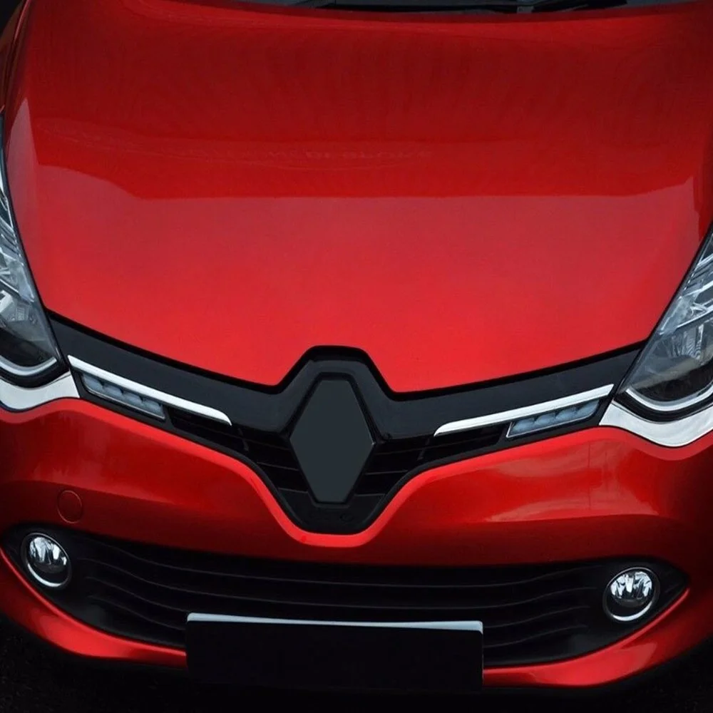 2 PCs for Renault Clio 4 HB/SW chrome front grille. 2015 and above stainless steel. A + quality modified design accessory