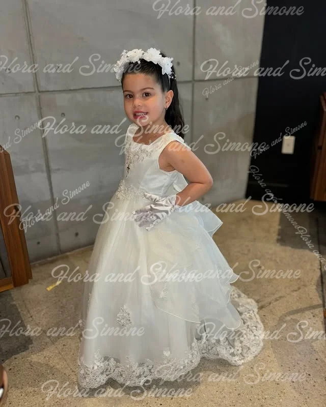 Robe de princesse bleue brodée en dentelle contrastée, jupe Tutu, robes de demoiselle d'honneur pour fêtes de bal, spectacles de danse, fête d'anniversaire