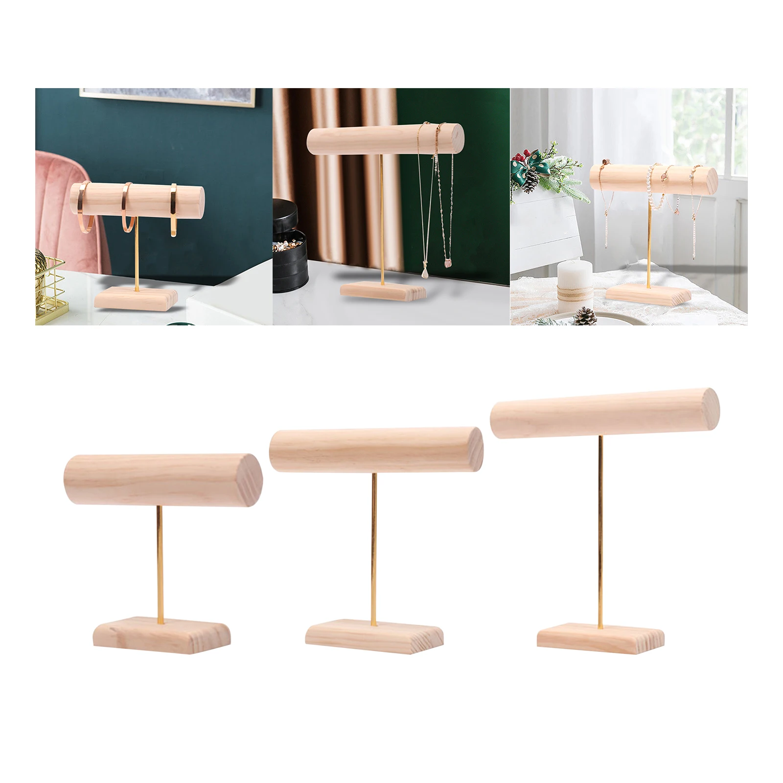 Bracelet Display Stand Wood bangles Watch Necklace Jewelry Display Stand Rack for Showcase Jewelry Store Counter Show Selling