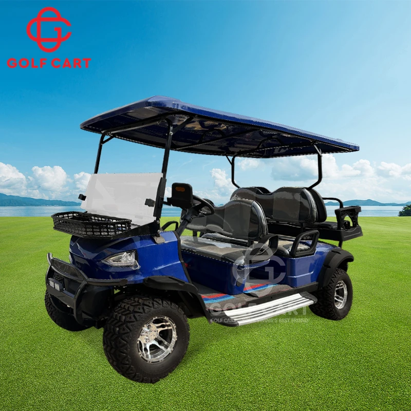 Classic Vintage Off Road Golf Course Electric 4 Wheel Drive 6 Seat Club Car Buggy Golf Carts