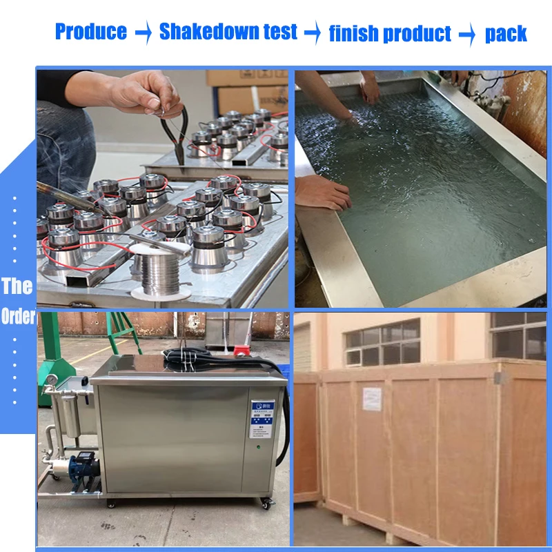 Industrial ultrasonic cleaning machine Metal stamping parts plastic parts oil removal Electronic components steel mesh fixture r