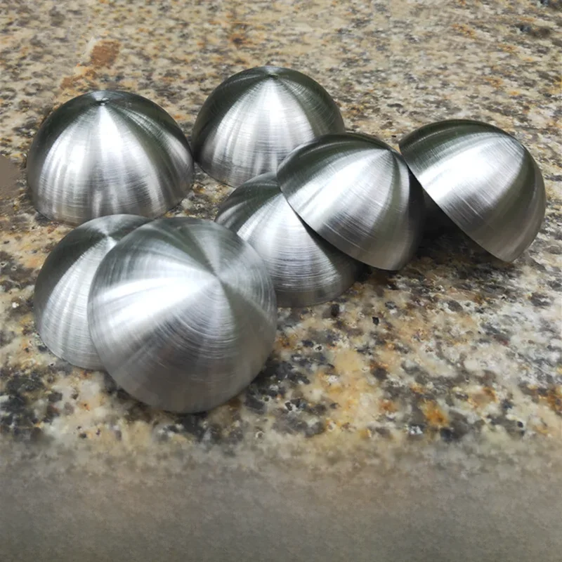 Tête de tuyau en acier semi-sphérique brossée par acier inoxydable de tréfilage Diameter51mm-600mm