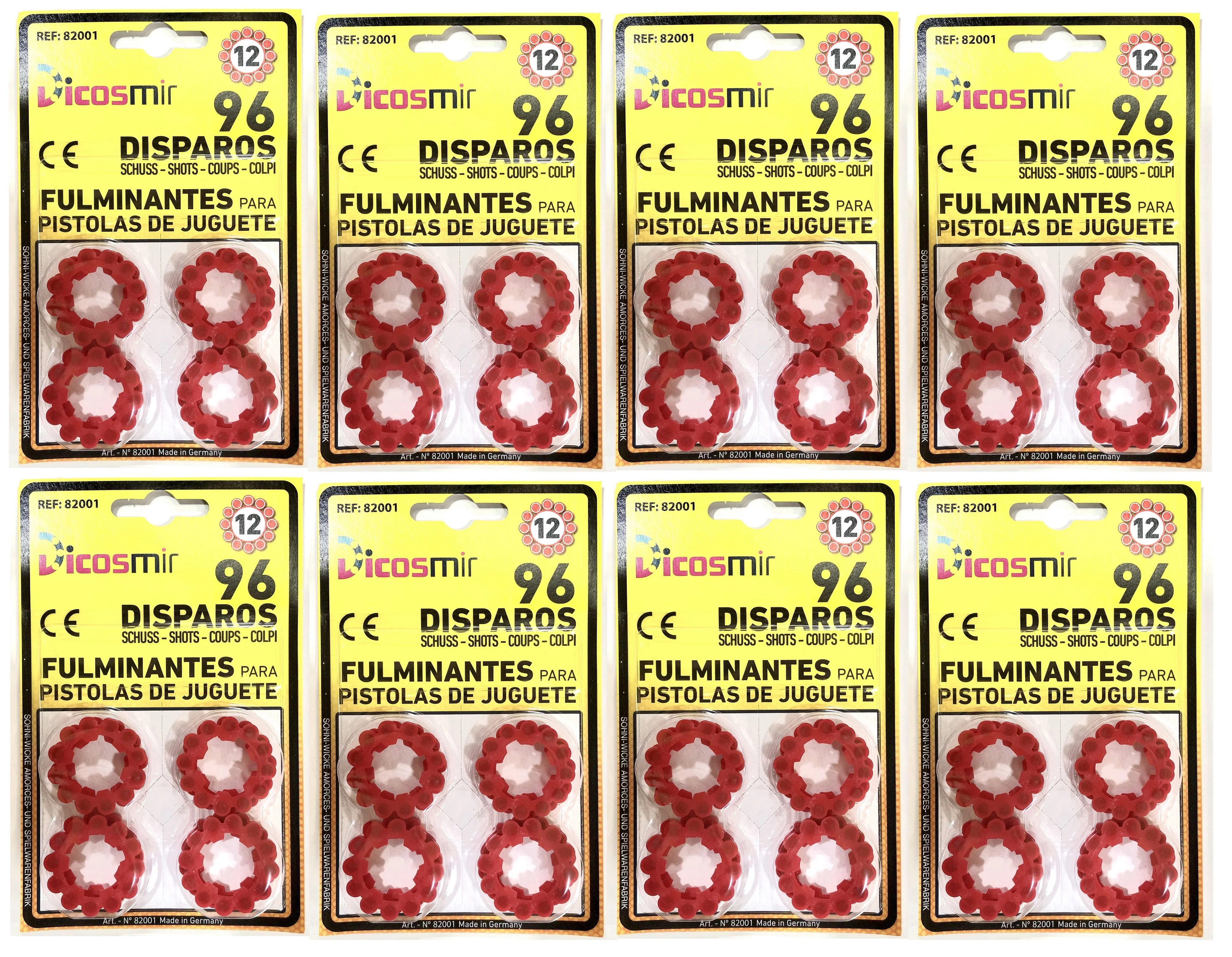 Super Disc Pack of withering 576, in 12-shot rings, for guns and toy shotguns. (48 rings out of 12 -576 shots-)