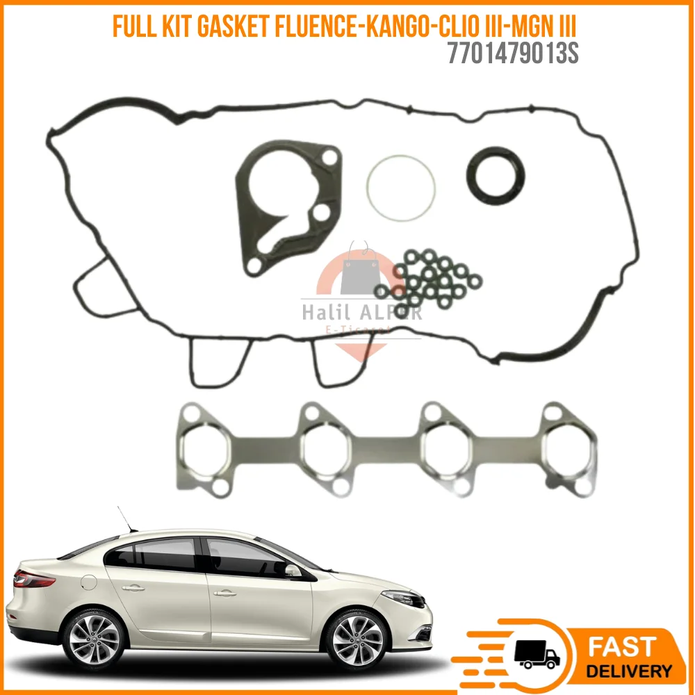 FOR FULL KIT GASKET FLUENCE-KANGO-CLIO III-MGN III 1.5 DCI K9K (KECELL VALVE LAS.) SKC SIZ EURO 5 OEM 7701479013S SUPER QUALITY