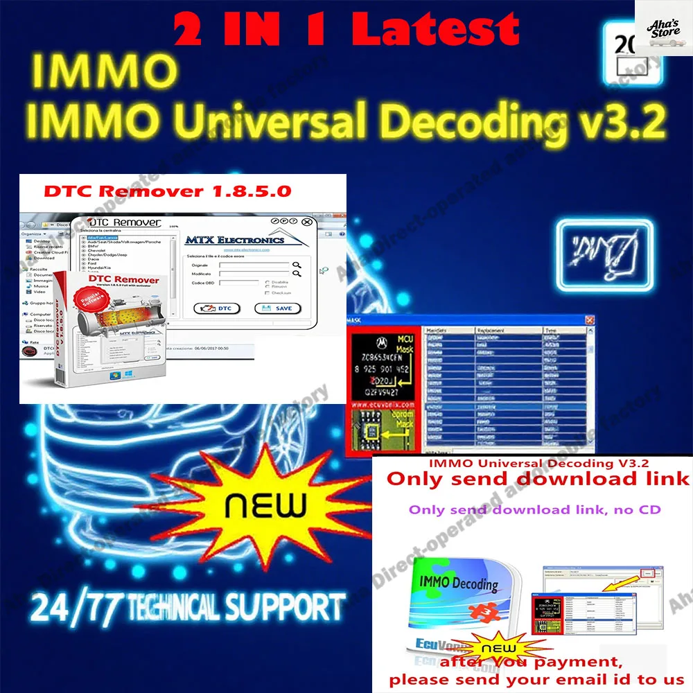 

MTX DTC Remover 1.8.5.0 Car accessories obd2 scannr Software + IMMO Universal Decoding 3.2 IMMO Off with Keygen Unlimited Crack