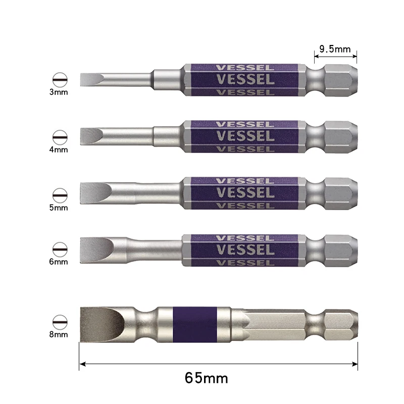 VESSEL Cordless Drill Bit Set Screwdriver Bits Sets For Impact Driver Japan Tools No.GS35 Series