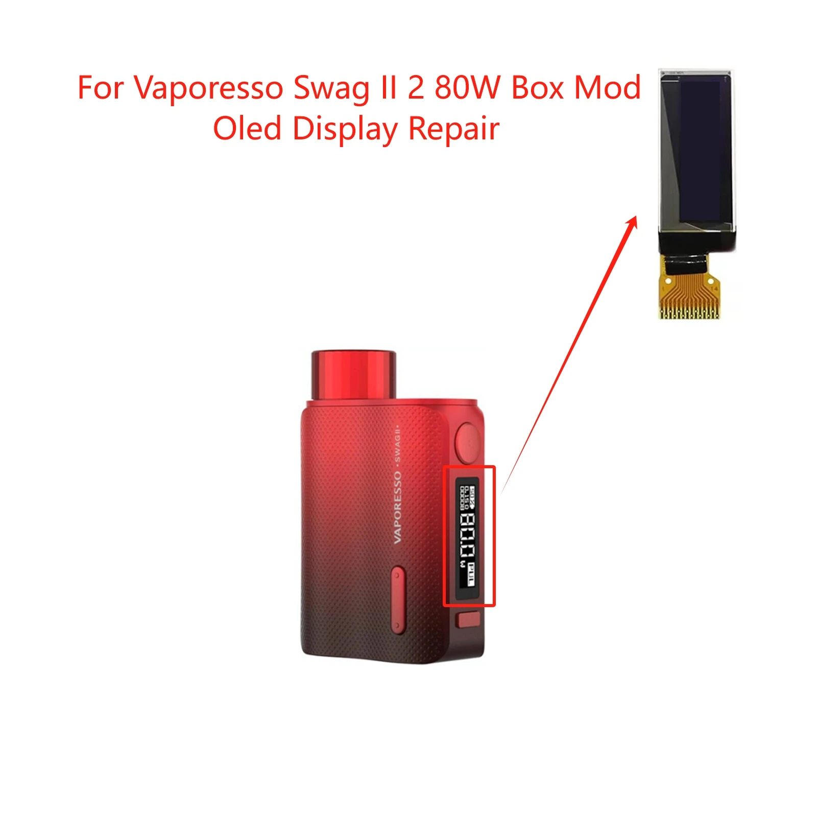Oled Display for Vaporesso Swag II 2 80W Repair Parts