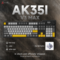 AJAZZ AK35I wired gaming mechanical keyboard link office keyboard hot-swappable sea salt switch OEM white light