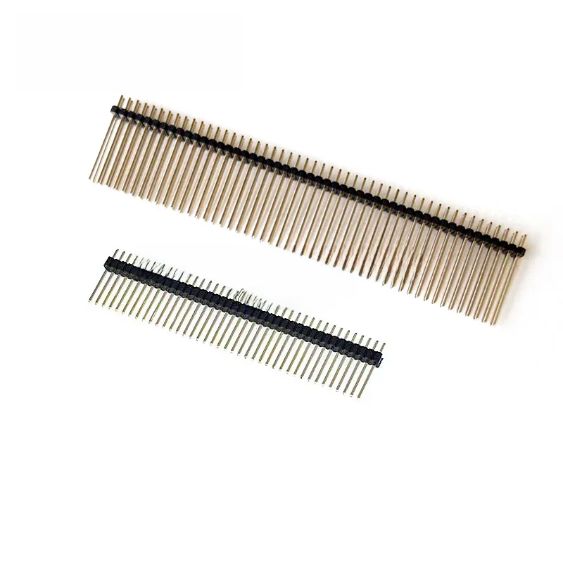 1.27mm 1.27 Pojedynczy podwójny rząd męski 1X40P 2*50P Odłączana płytka PCB Złącze pinowe Długie 11mm 12mm 14MM Złącze listwowe Pinheader — zdjęcie 2