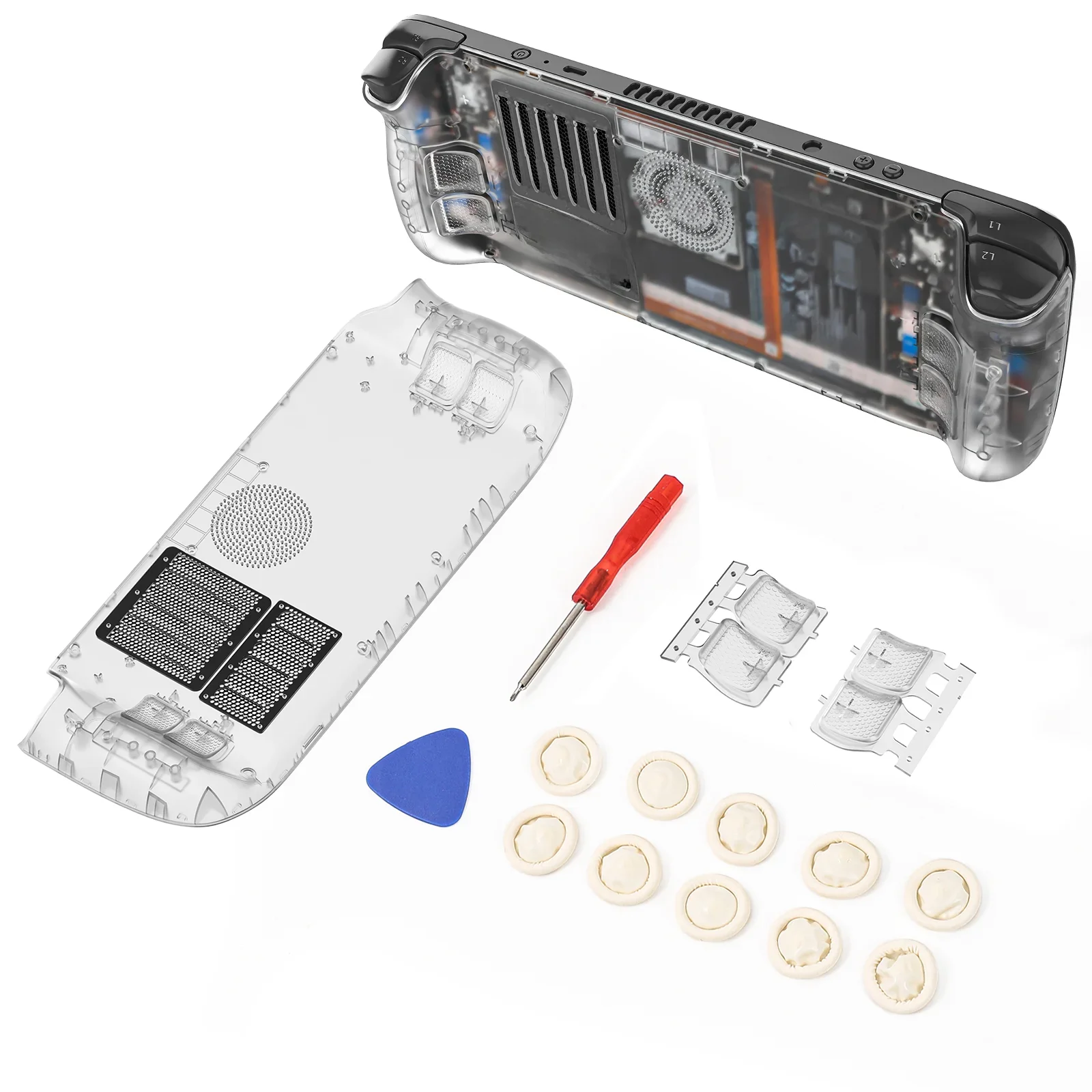 Nowość Akcesoria do gier dla Steam Deck Niestandardowa wymienna płyta czołowa Obudowa obudowy dla konsoli LCD Steam Deck — zdjęcie produktu 7